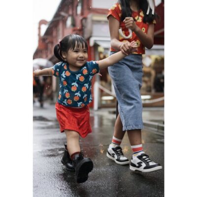 BOHOPANNA - PRINT CROP TOP - Atasan Anak Perempuan thumbnail 4