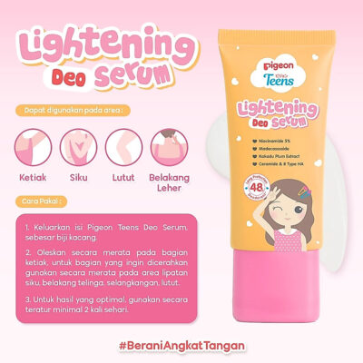 Pigeon Teens Lightening Deo Serum 30ml / Membantu melindungi dari keringat dan bau badan thumbnail 3