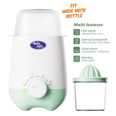 BabySafe LBW02 Alat Steril Botol Susu 4in1 | Alat Steril dan Penghangat Makanan & Perasan Jeruk thumbnail 3