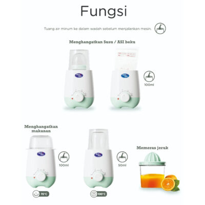 BabySafe LBW02 Alat Steril Botol Susu 4in1 | Alat Steril dan Penghangat Makanan & Perasan Jeruk thumbnail 4