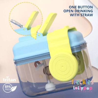 Freckles botol minum Anak Tritan Bottle 400ml - Lollypop Camera Straw bottle BPA FREE thumbnail 5