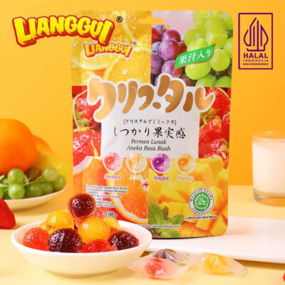 LIANGGUI Permen Lunak Aneka Buah / Candy Jelly Gummies 108g HALAL thumbnail 2