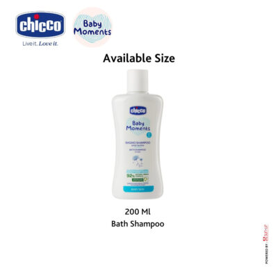 Chicco Baby Moments Bath Shampoo Baby Skin 200ml / Sampo Mandi Bayi / Newborn Shampoo thumbnail 2