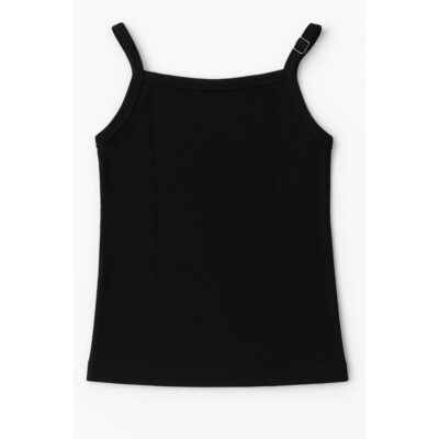 Libby Tank Top Anak Katun 100% - Earth Colors Series - Hitam (5-6 Tahun)