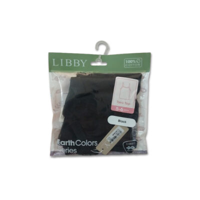 Libby Tank Top Anak Katun 100% - Earth Colors Series - Hitam (5-6 Tahun) thumbnail 3