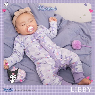 LIBBY Sanrio Premium Baju Tidur Bayi Sleepsuit/ Bodysuit Romper /Bayi Perempuan Kuromi Cinnamoroll Hello Kitty (1 PCS/PACK) thumbnail 4