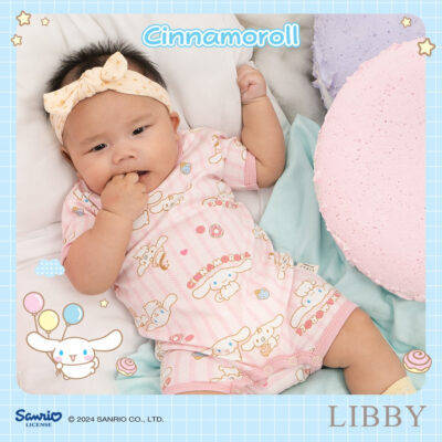 LIBBY Sanrio Premium Baju Tidur Bayi Sleepsuit/ Bodysuit Romper /Bayi Perempuan Kuromi Cinnamoroll Hello Kitty (1 PCS/PACK) thumbnail 8