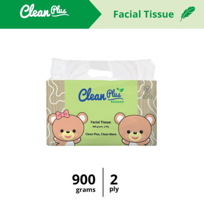 Clean Plus Bamboo Facial Tissue 900 Gram - Tissue Kering thumbnail 2