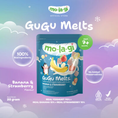 Molagi Gugu Melts 20g / Freeze-dried yogurt melts with fruits Halal thumbnail 3