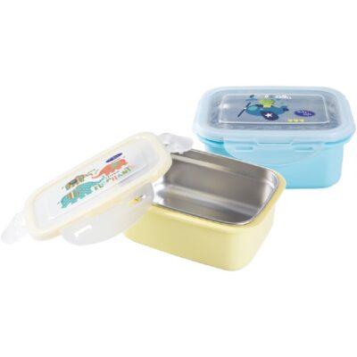 Baby Safe Stainless Steel Lunch Box 360ml - Ready Yellow