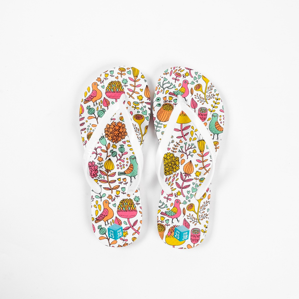 Sandal Konnichiwa Hato To Hana White - Women 36-40