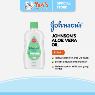 JOHNSON'S Aloe Vera Oil - 125ml - Teruji klinis lembut di kulit bayi