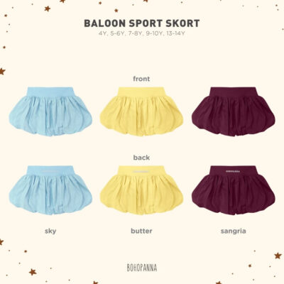 BOHOPANNA - BALOON SPORT SKORT - Celana Rok Sport Anak ( 1 PCS )