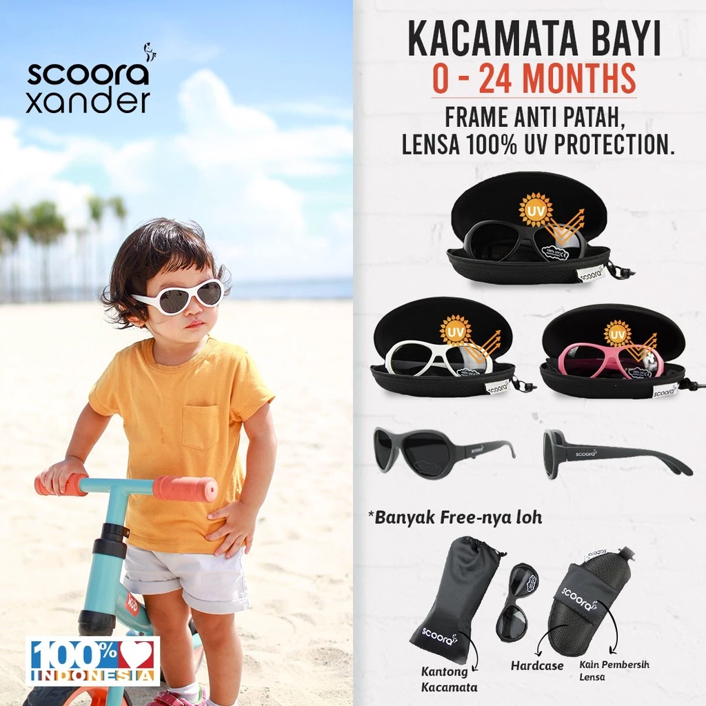 SCOORA Xander Kacamata Bayi Berjemur ( 0-24 MONTHS ) Anti UV