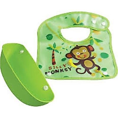 Baby Safe Foldable Bib with Crumb Catcher thumbnail 4