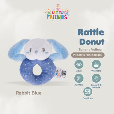 Little Friends Rattle Donat Karakter Hewan - Mainan Genggam Kerincingan Bayi thumbnail 2