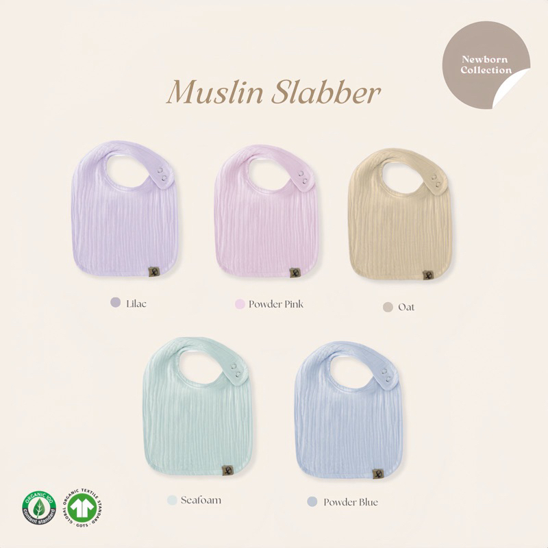 COTTON CUB - Muslin Slabber Baby - Celemek Bayi & Anak