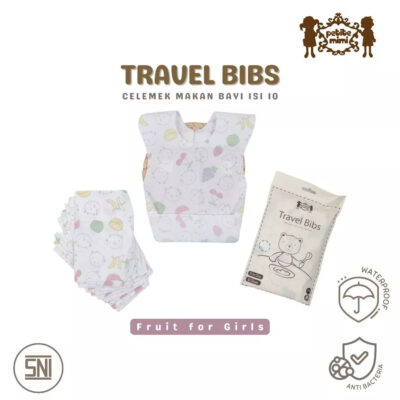 Petite Mimi Travel Disposable Baby Bibs - Celemek Makan Bayi Isi 10 Per Pack - SNI thumbnail 6