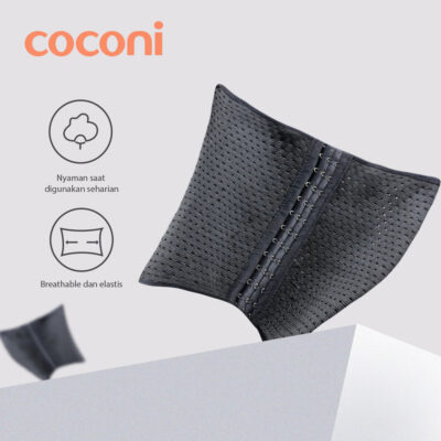 COCONI Body Shaper Breathable Corset - Korset Pelangsing Stagen Pasca Melahirkan - Cream / Black thumbnail 7