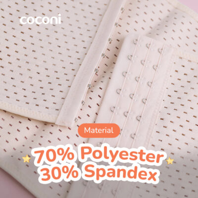 COCONI Body Shaper Breathable Corset - Korset Pelangsing Stagen Pasca Melahirkan - Cream / Black thumbnail 8