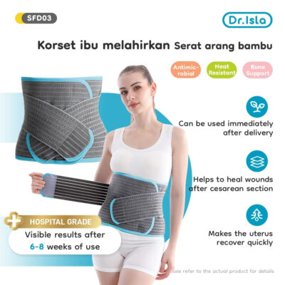 Dr.isla Korset Pelangsing Pasca Melahirkan Nano Bamboo SFD03 - Antibakteri & Aman untuk Caesar thumbnail 2