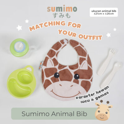 Sumimo Animal Bib / Celemek Makan Bayi / Tatakan Iler Bayi thumbnail 2