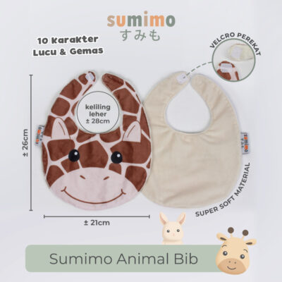 Sumimo Animal Bib / Celemek Makan Bayi / Tatakan Iler Bayi thumbnail 4