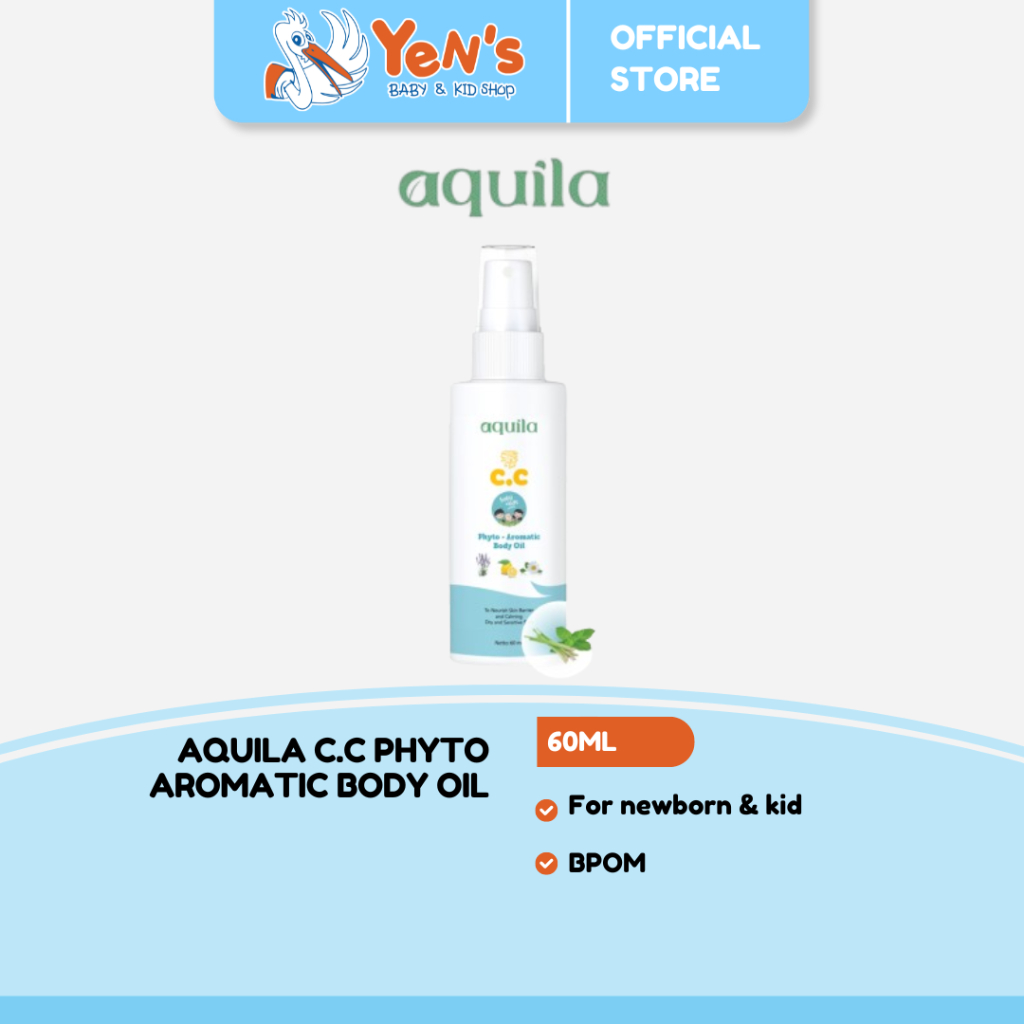 Aquila C.C Phyto Aromatic Body Oil for Kids/Perkuat Imun/Lawan BaPil/Anti Mual Masuk Angin Pada Anak