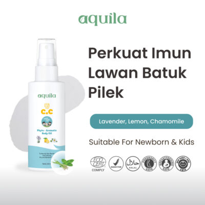 Aquila C.C Phyto Aromatic Body Oil for Kids/Perkuat Imun/Lawan BaPil/Anti Mual Masuk Angin Pada Anak thumbnail 2