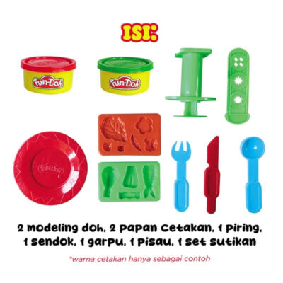 Fun-doh Mainan Edukasi Lilin Plastisin Cetakan Nasi Tumpeng Mini thumbnail 2