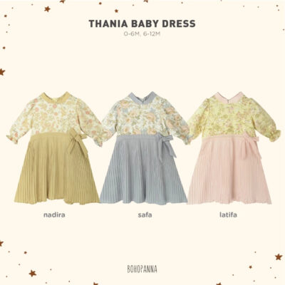BOHOPANNA - RAYA COLLECTION - THANIA BABY DRESS - Dress Bayi Perempuan - Baju Muslim