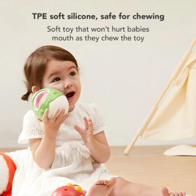 Sakumini Mainan Edukasi Boneka Goyang Anak Bayi Tumbler Duck Rattle Head Up Training thumbnail 4