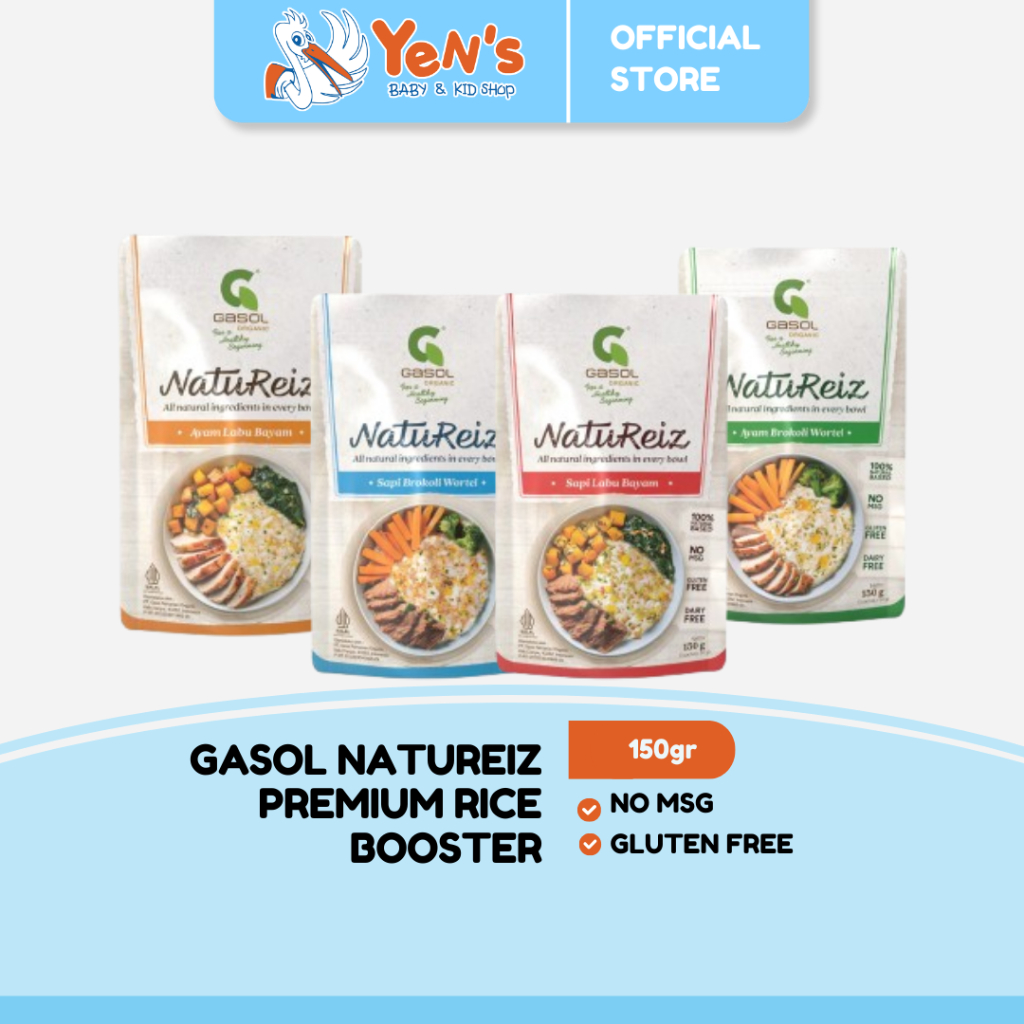 GASOL Natureiz Premium Rice Booster 150gr Bebas gluten & GMO HALAL