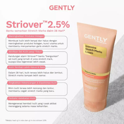 GENTLY Mamacare Intensive Stretch Marks Cream | Complex Hydrating Formula 5X Natural Soothing Agent thumbnail 4