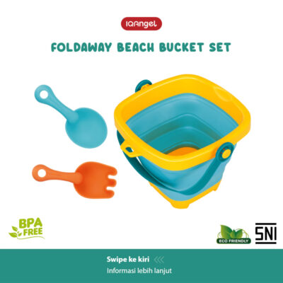 IQAngel Foldaway Beach Bucket Set / Mainan Ember / Mainan Cetakan Pasir Anak SNI thumbnail 7