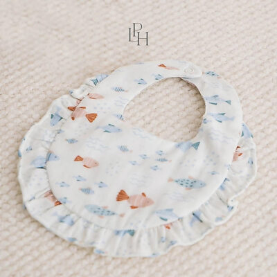 Little Palmerhaus - Muslin Ruffle Bib (Celemek Bayi) Muslin Cotton Bamboo thumbnail 3