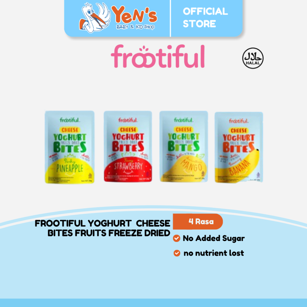 Frootiful Yoghurt Cheese Bites Fruits freeze dried 20GR