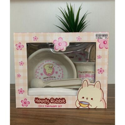 TECHNOPLAST Mochimomo Love Tableware Set / Alat Makan Baby Set