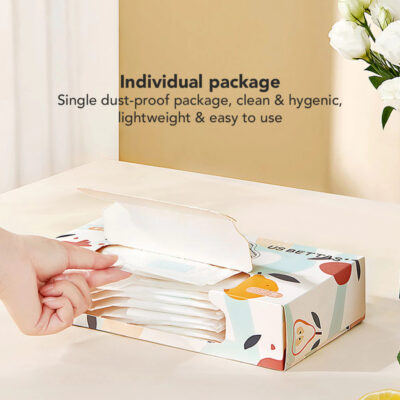Sakumini Disposable Slabber Saliva Towel Handuk Celemek Tatakan Air Liur Anak Isi 20pcs/box thumbnail 9