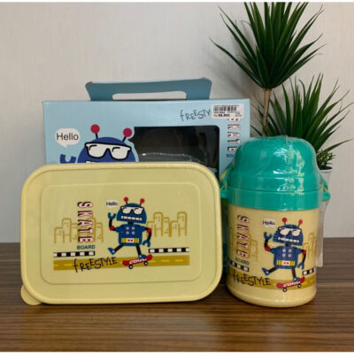 Technoplast Value Pack / Tempat Makan Anak / Lunch Box Set & Botol Minum ROBOT CIRCUS thumbnail 4