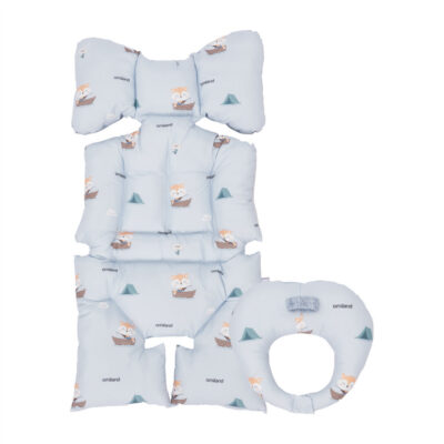 Omiland Alas Stroller Dan Bantal Dot Bayi Fox Series Biru / Peach OA01051 OA01052 thumbnail 3