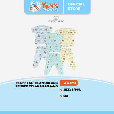 FLUFFY Baby Setelan Oblong Pendek Pjg WE BARE BEARS (Isi 1Psng) SODJSR WPP SML