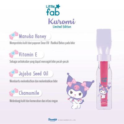 Little Fab Kids - Lip Shine 4GR - Limited Edition Kuromi & Cinnamoroll thumbnail 3