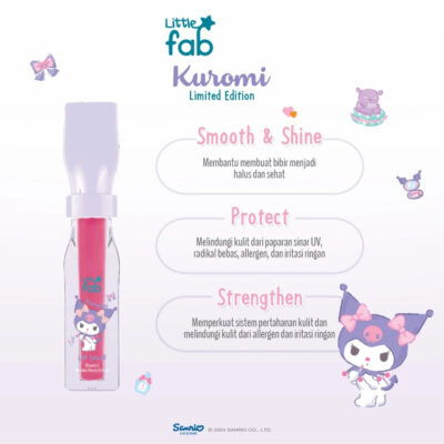 Little Fab Kids - Lip Shine 4GR - Limited Edition Kuromi & Cinnamoroll thumbnail 4