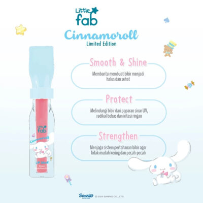 Little Fab Kids - Lip Shine 4GR - Limited Edition Kuromi & Cinnamoroll thumbnail 7