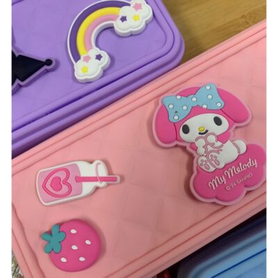 Kotak Tempat Pensil Alat Tulis Bahan Silikon - Soft Silicone Pencil Case Sanrio Characters thumbnail 4