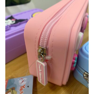 Kotak Tempat Pensil Alat Tulis Bahan Silikon - Soft Silicone Pencil Case Sanrio Characters thumbnail 5