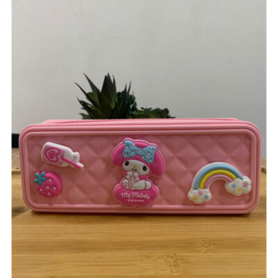 Kotak Tempat Pensil Alat Tulis Bahan Silikon - Soft Silicone Pencil Case Sanrio Characters thumbnail 6