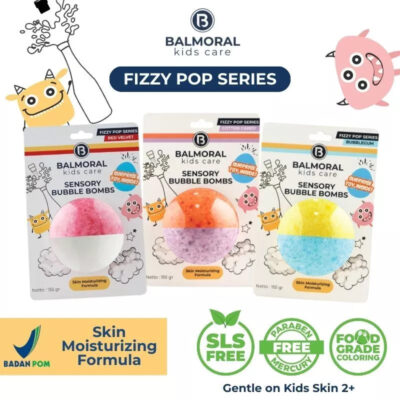 Balmoral Kids Sensory Bath Bombs Fizzy Pop Series With Surprise Toys Colorful Scent SLS FREE