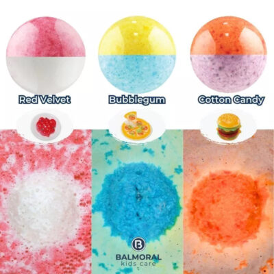 Balmoral Kids Sensory Bath Bombs Fizzy Pop Series With Surprise Toys Colorful Scent SLS FREE thumbnail 5